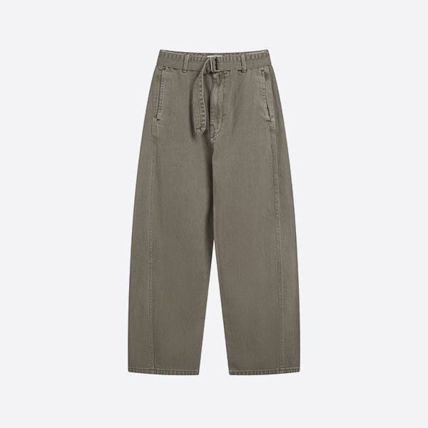 Lemaire Espresso Twist Belt Pants, Beige