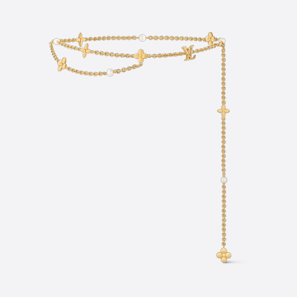 Louis Vuitton Belt and Chain with Pearls M8655Z