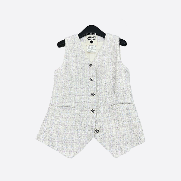 Chanel Vintage Tweed Vest Jacket