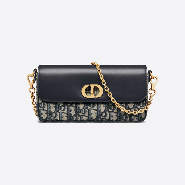 Dior Montaigne Avenue East/West Double Strap Mini Handbag S2350