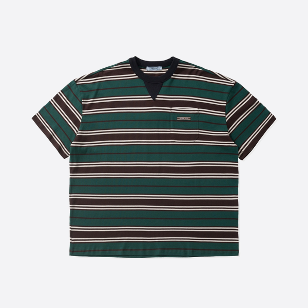 Prada 25ss Striped Pocket Short Sleeve Shirt