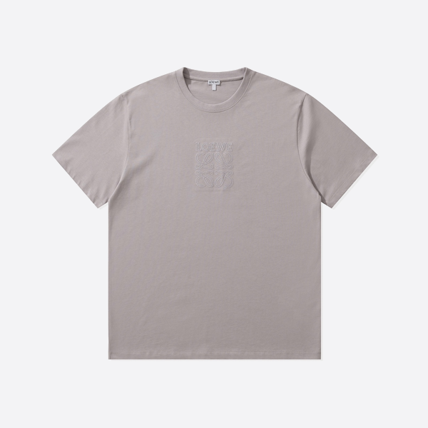 Loewe 2025 Spring/Summer Macaron Embroidery Short Sleeve Khaki