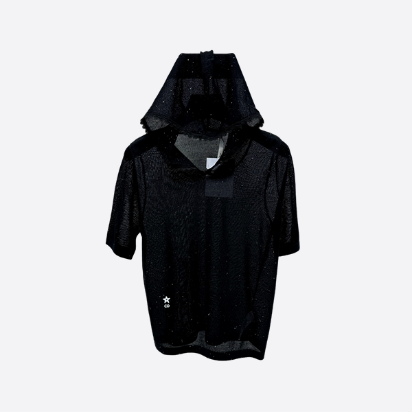 Dior hooded lace knit short sleeves