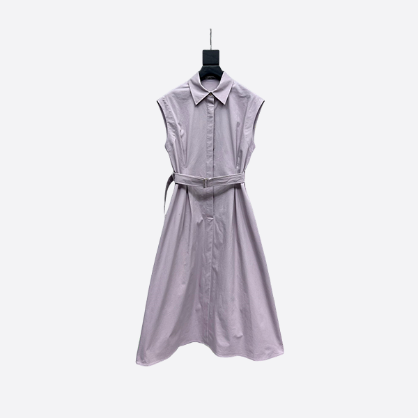 Shirt-style long dress