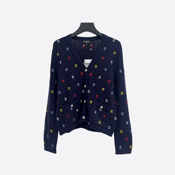 Chanel Blue Cardigan Jacket