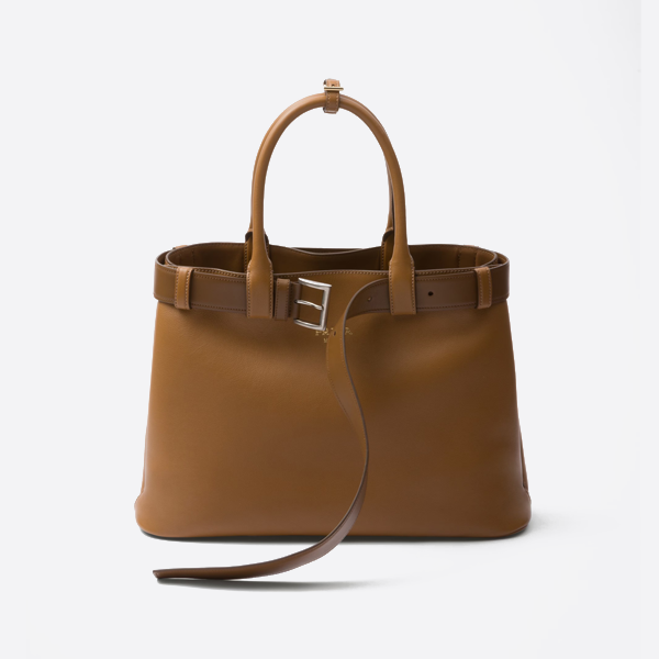 Prada Buckle Medium Wide Drawstring Leather Bag 1BA416_2CY9_F03BH_V_DBO