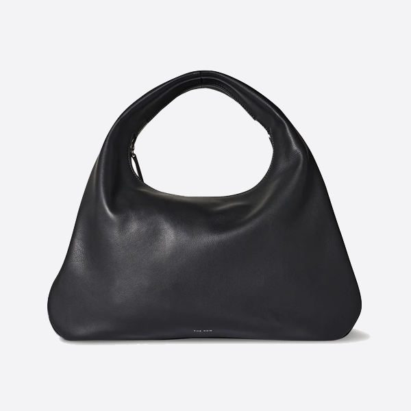 The Row every day series lychee leather zipper hand-held crescent bag ladies commuter shoulder underarm bag W1279L97BLPL