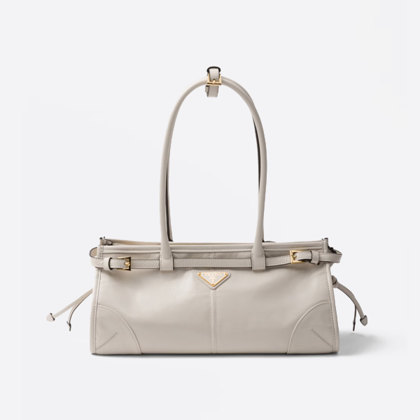 Prada Vintage Baguette Wax Leather Handbag 1BA426_2CYR_F0PG7_V_MOO