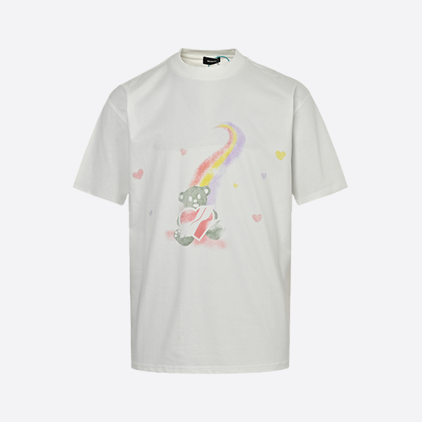We11 Done Rainbow Love Bear Print T-shirt