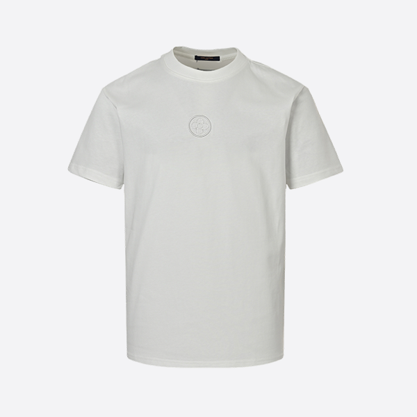 Louis Vuitton 25ss front and back embroidered logo short sleeves