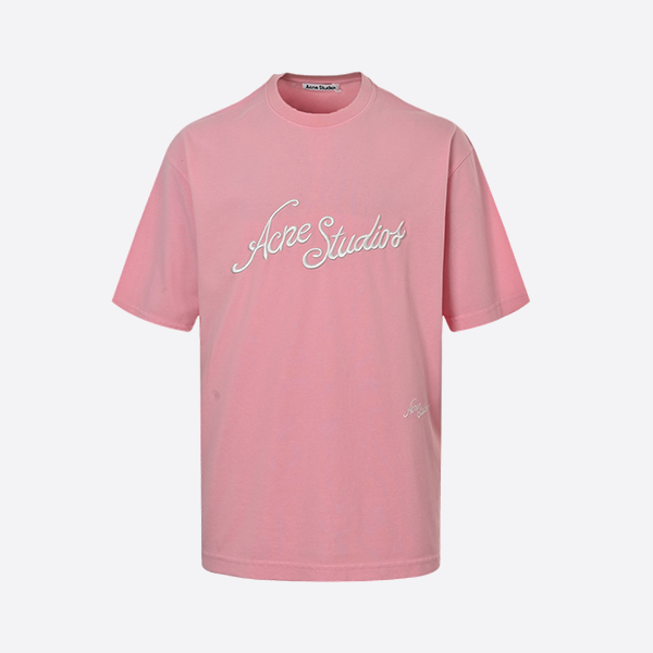 Acne Studios 25ss lettering embroidered short sleeves
