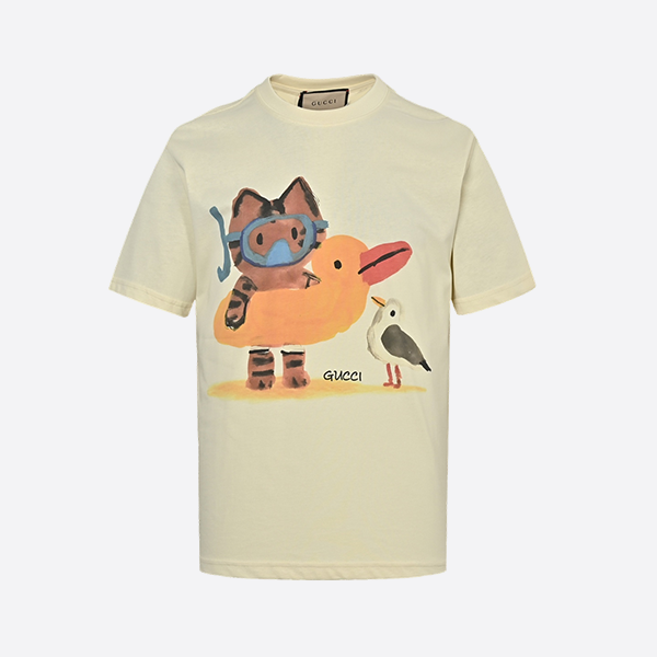 Gucci 25ss funny cartoon series printed short sleeves61788