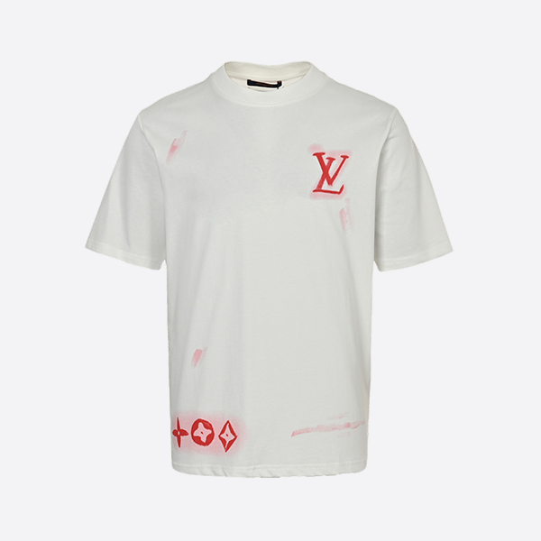 Louis Vuitton 25ss short-sleeved shirt with printed logo