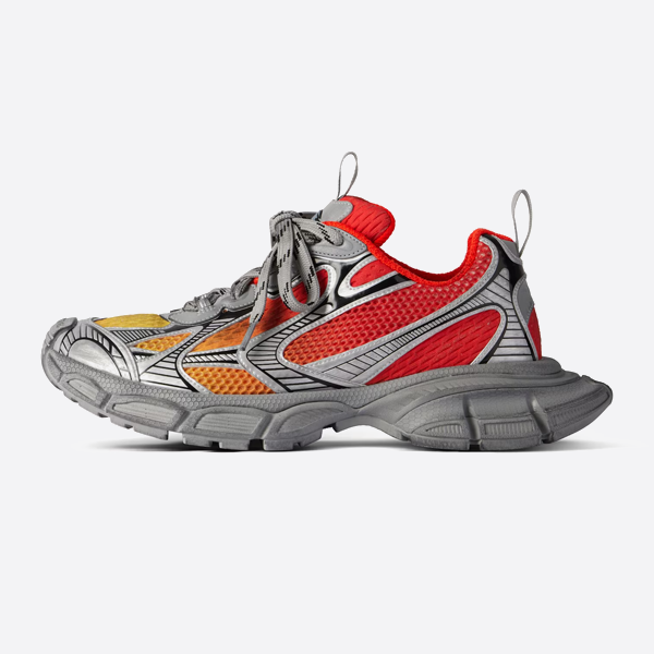 Balenciaga 3XL gray and red gradient color matching dad shoes 734734W3XGM1190