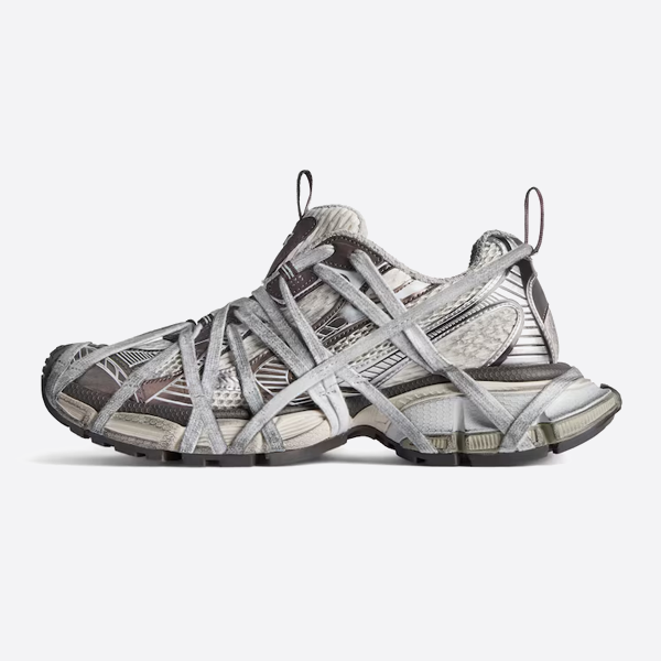 Balenciaga 3XL lace-up gray and brown color matching dad shoes 778698W3XLL9114