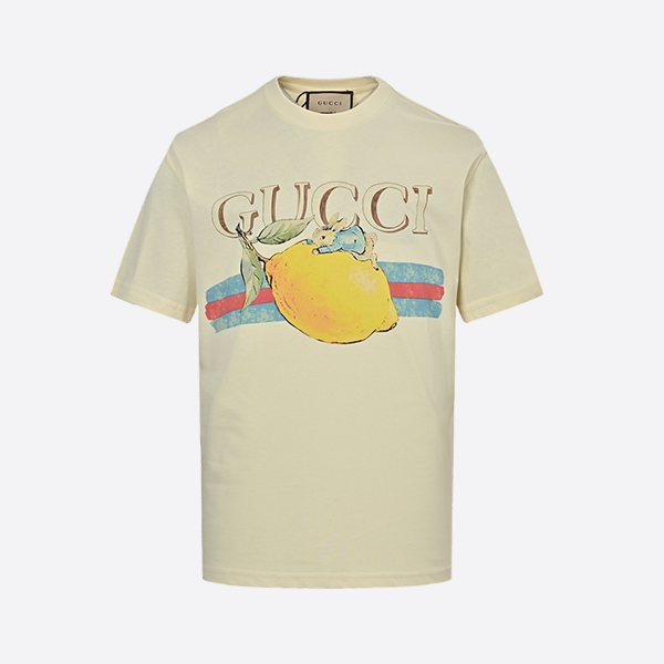 Gucci 25ss Funny Cartoon Series Printed Short Sleeve mango