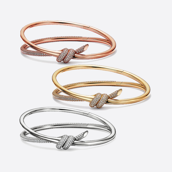 Tiffany Double Row Hinged Bangle GRP11999,GRP12340,GRP11993