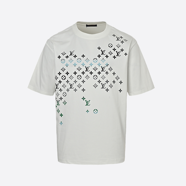 Louis Vuitton Old Flower Gradient Print Short Sleeve