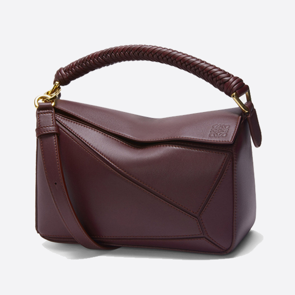 Loewe Small Puzzle bag in smooth calfskin Dark Burgundy A510S21XAE