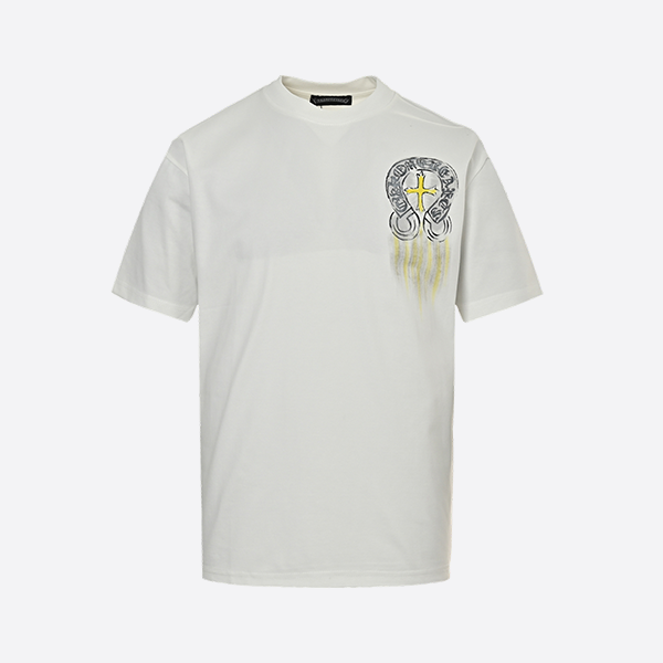 Chrome Hearts25ss Graffiti Sanskrit Print Short Sleeve