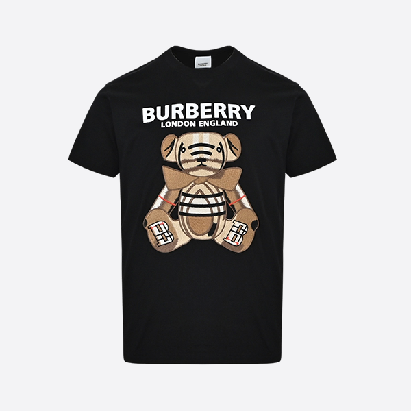 Burberry Bear patch embroidered short sleeves