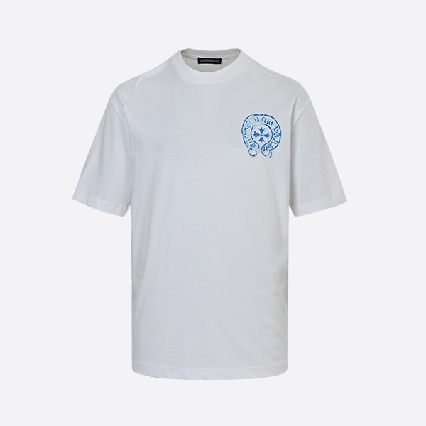 Chrome Hearts 25ss Oil painting overlapping horseshoe logo short sleeves