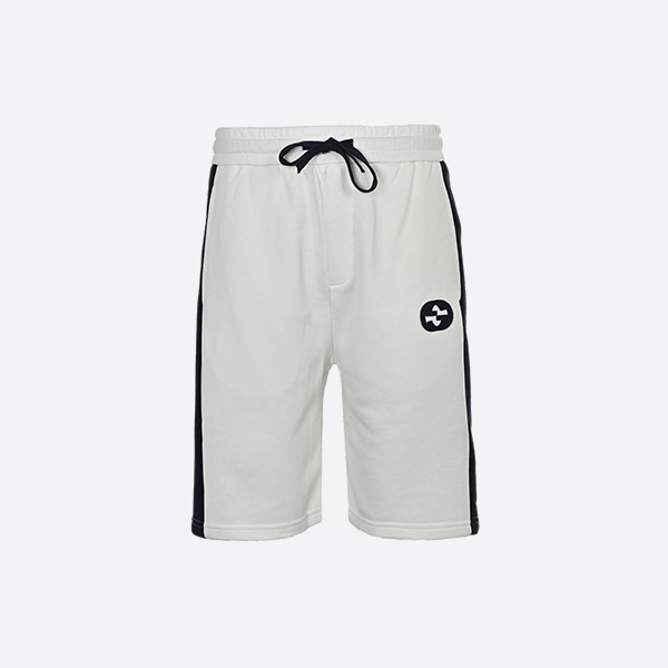 Gucci patchwork inlaid double G embroidered shorts