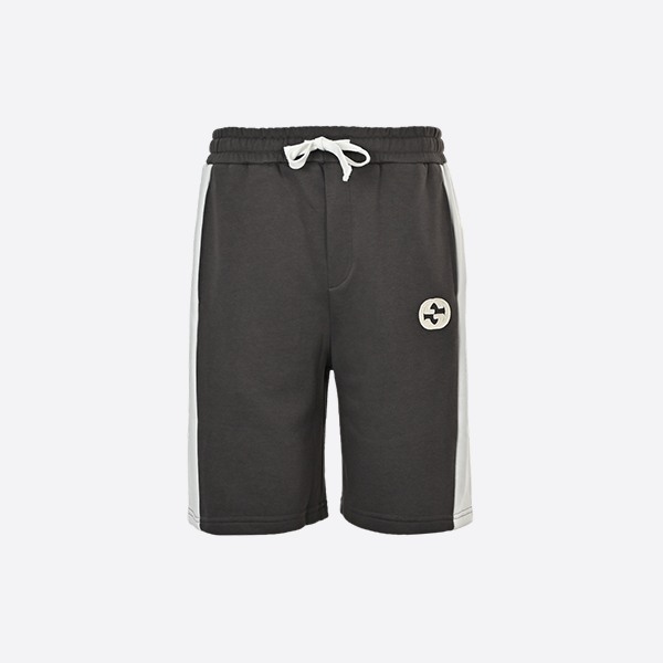 Gucci patchwork inlaid double G embroidered shorts