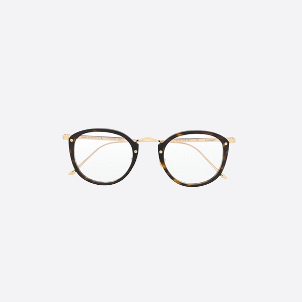 Cartier retro style round frame flat mirror CT0020O