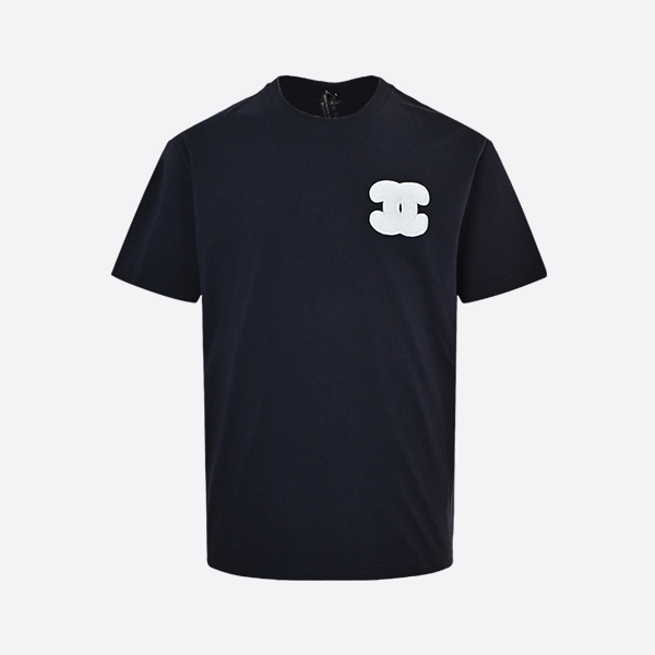 Chanel Double C Towel Embroidery Short Sleeve