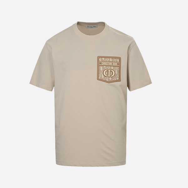 Dior 25ss monogram pocket laminated short sleeve