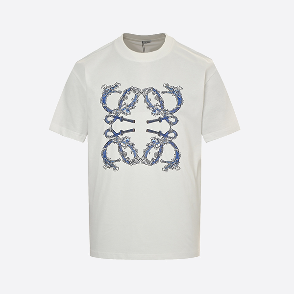 Loewe 25ss wave logo print short sleeves