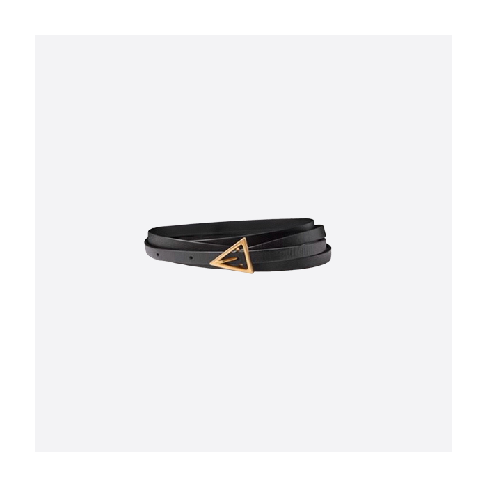 Bottega Veneta 1.3cm pure copper triangle vintage pin buckle belt 619759 VMAU1