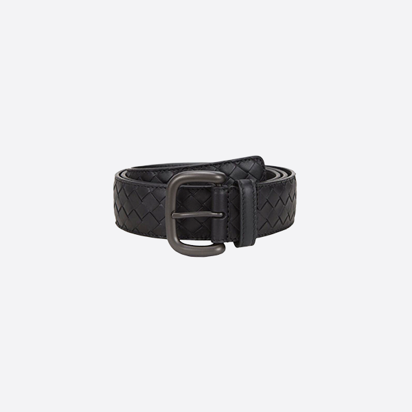Bottega Veneta 3.5cm classic black belt 173784V46501000110