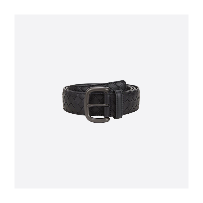 Bottega Veneta 3.5cm classic black belt 173784V46501000110