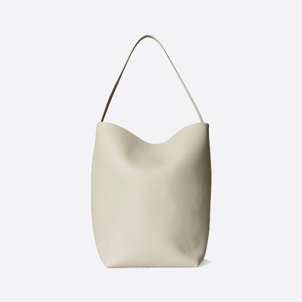 The Row Large N/S Park leather tote bag W1273L129IVR