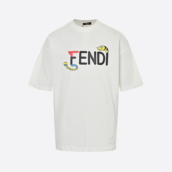 Fendi Year of the Snake Snake Head Logo Printed Short Sleeve