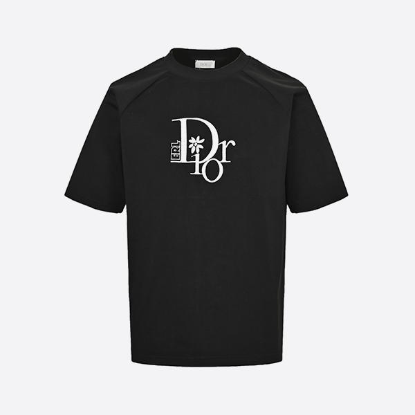Dior & ERL joint embroidered logo short sleeves
