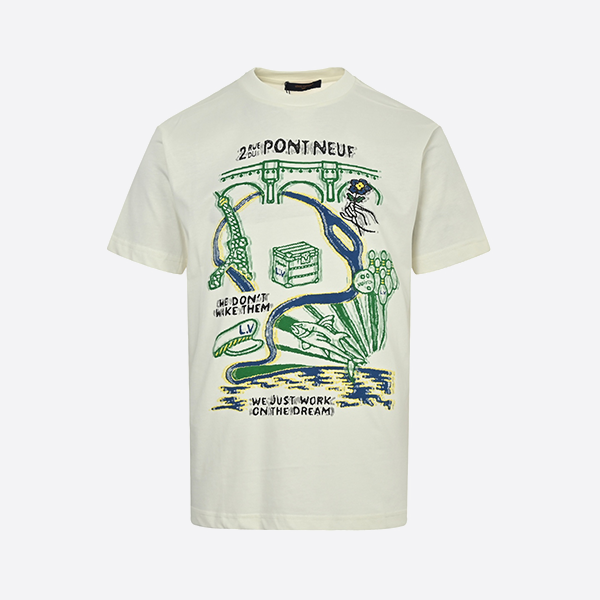 Louis Vuitton 25ss multi-element printed short-sleeve