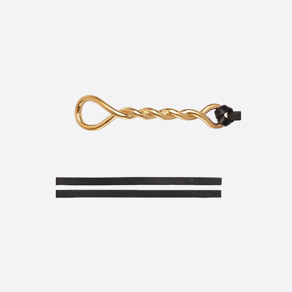 Bottega Veneta pleated detail buckle belt