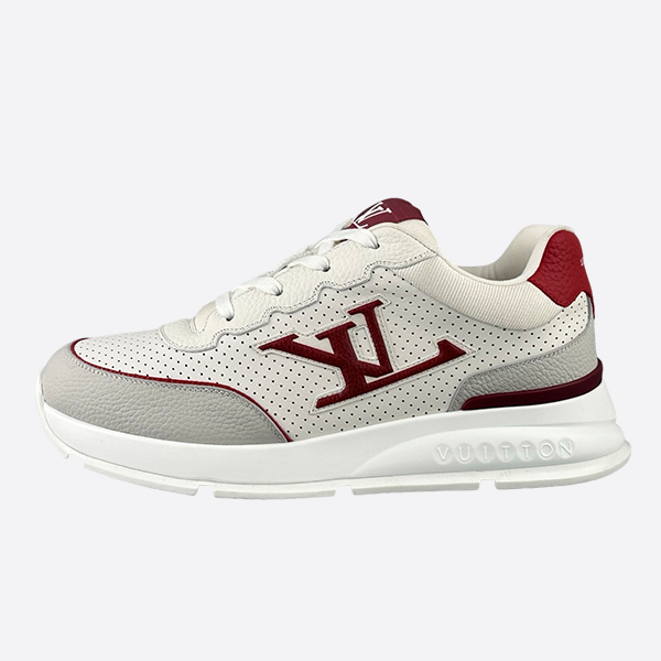 Louis Vuitton Classic cowhide leather round toe lace-up low-top sneakers 1AHSV3