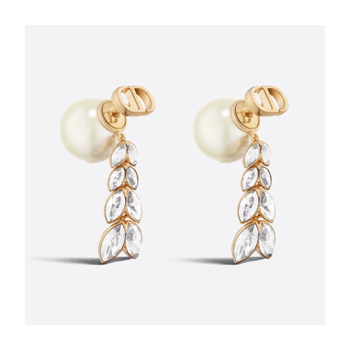 Dior CD wheat ear pearl earrings  E3857WOMCY_D03S