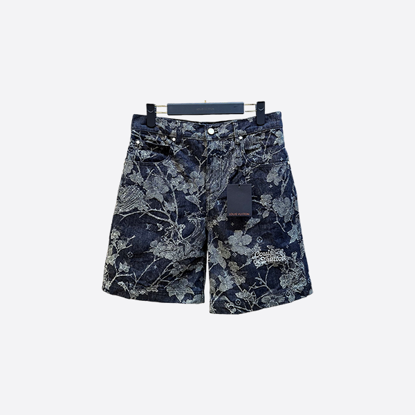 Louis Vuitton jacquard denim suit shorts