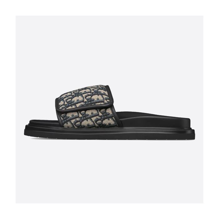 Dior Aqua round toe Velcro flip flops 3SA167ZSA_H969