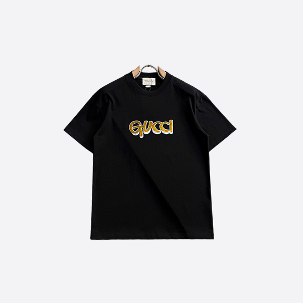 Gucci 2025Ss 310g pure cotton double yarn short sleeves