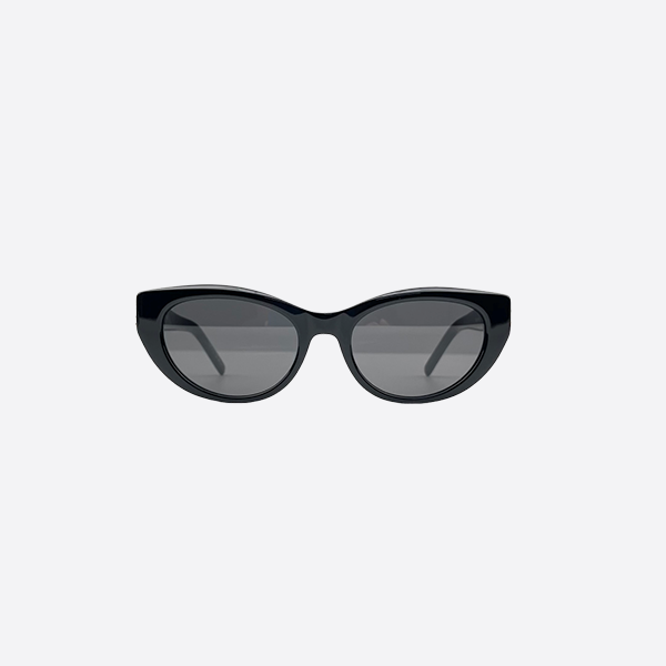 SAINTLAURENT round cat-eye acetate sunglasses SL M115Black