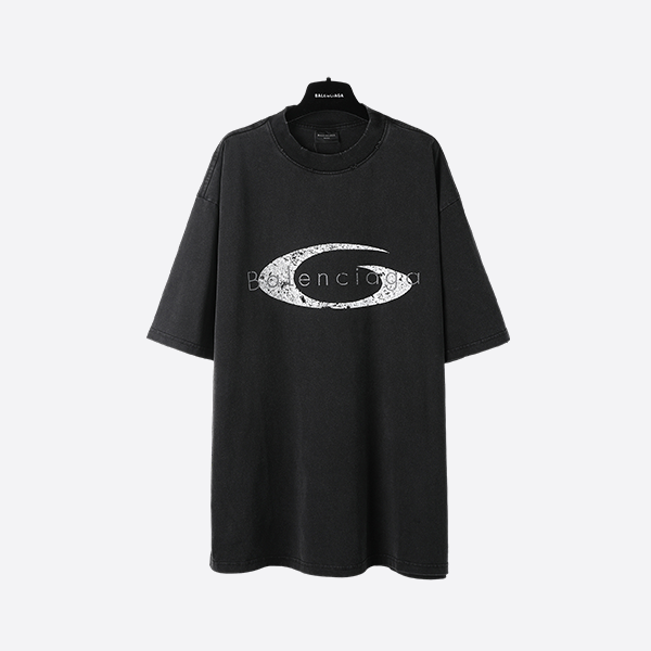 Balenciaga SS25 Paris ring logo short sleeve