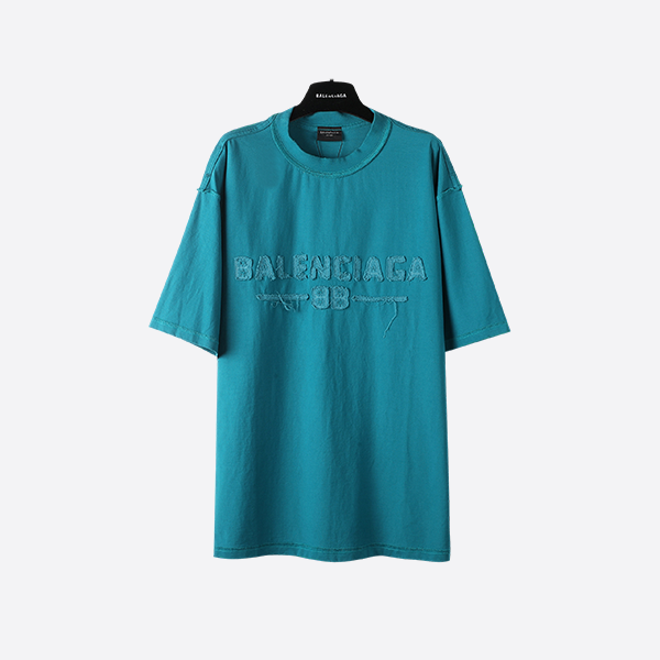 Balenciaga SS25 patchwork embroidered short sleeves