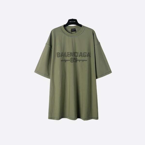 Balenciaga 25ss patch embroidered short sleeve