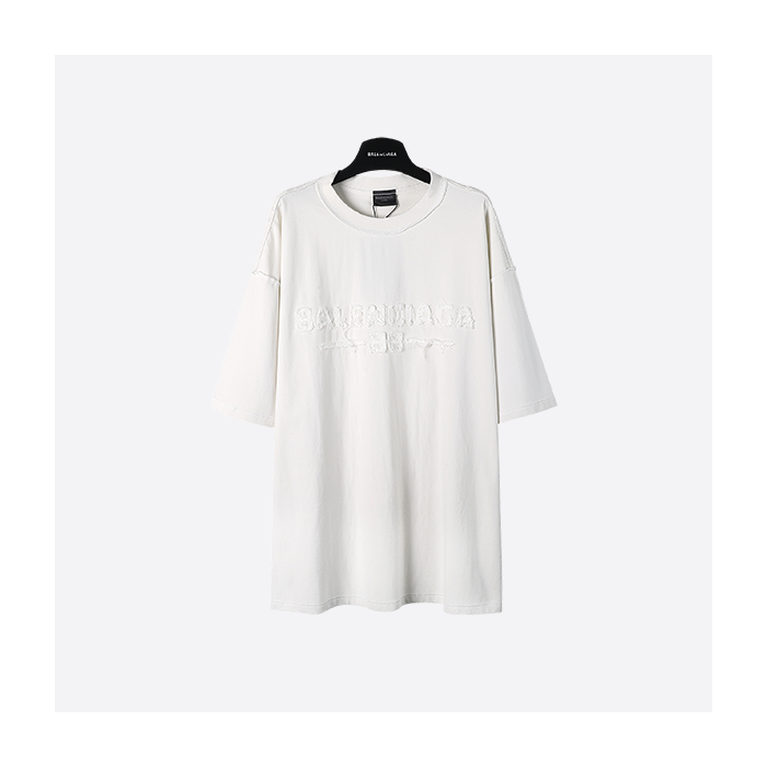 Balenciaga 25ss patch embroidered short sleeve